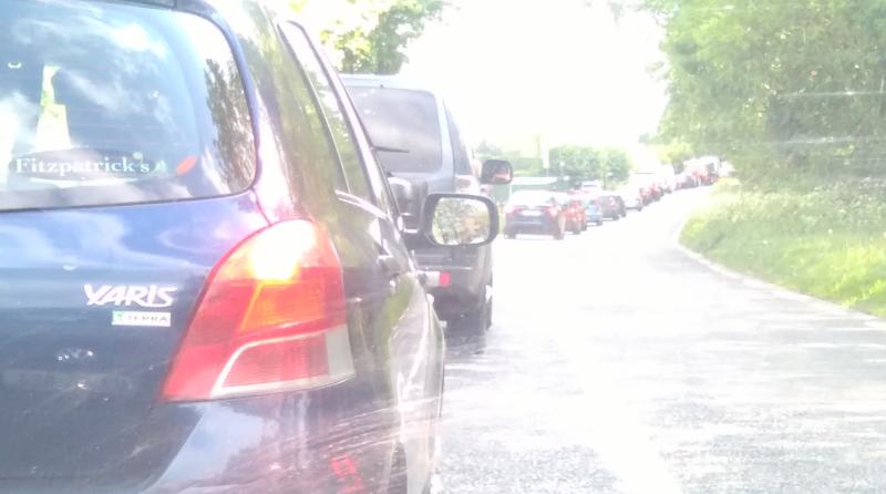 Unusually heavy traffic reported in Edenderry this morning 