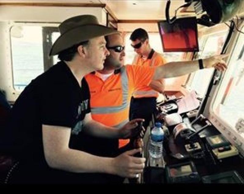 Captain Mundy takes the helm