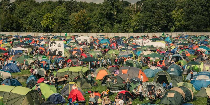 Electric Picnic tents campsite