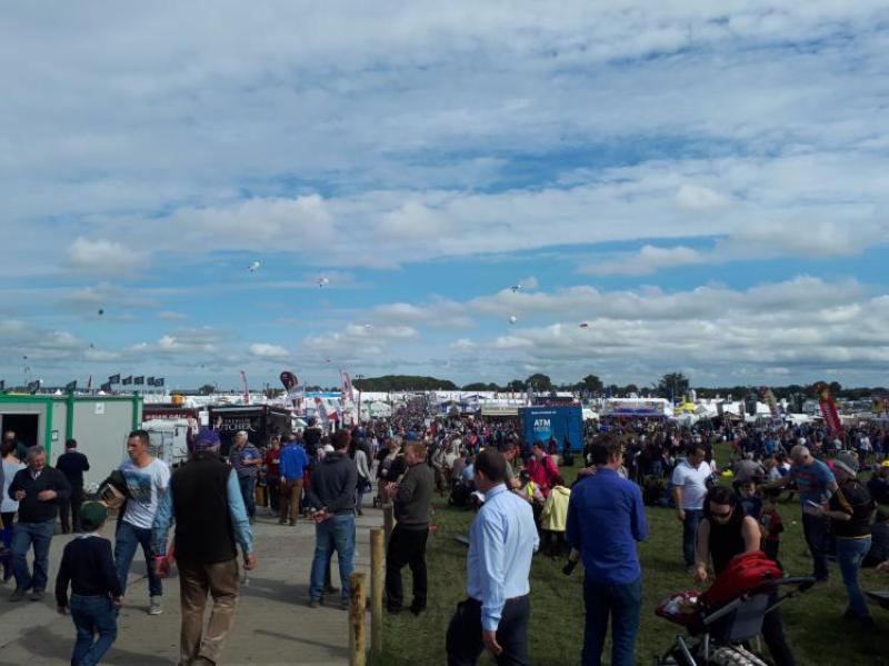 Blue skies and a large crowd at the National Ploughing Championships