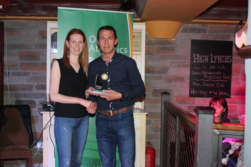 Winners of Offaly Athletic's 5k Road Race Series pick up their medals