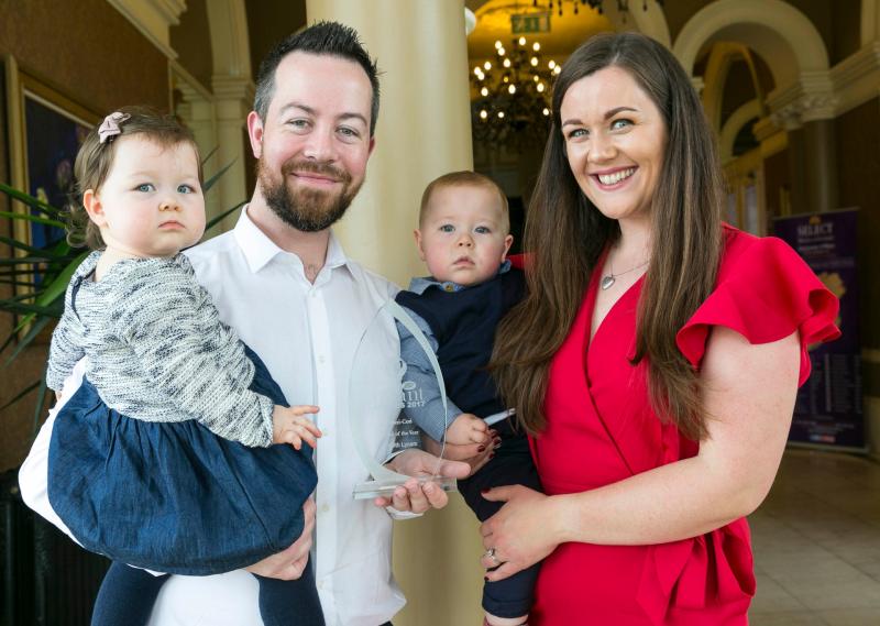 Keith Lynam with his family