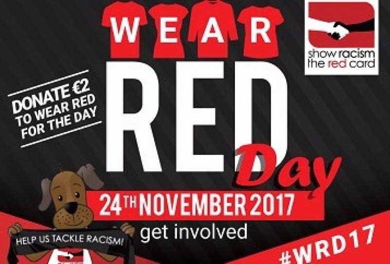 Wear read in Laois and Show Racism the Red Card #WRD17