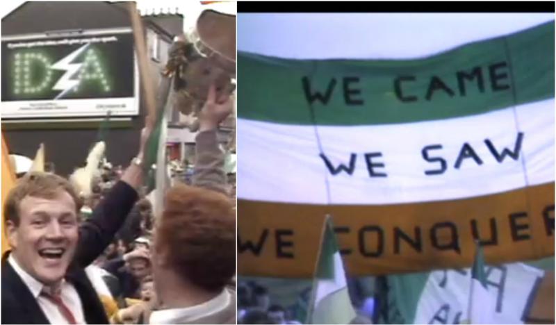 WATCH: Offaly's homecoming celebrations after 1985 All-Ireland victory 