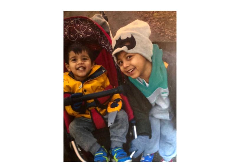 Ayaan Azad and his brother Arnel Azad who are missing from their home in Limerick city Picture: Garda Press Office