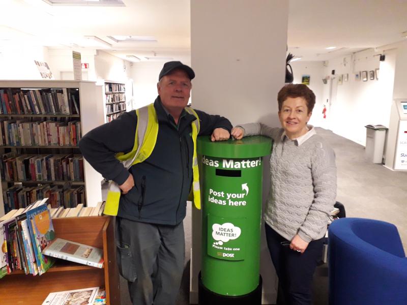Santa post box installed at Edenderry Library 