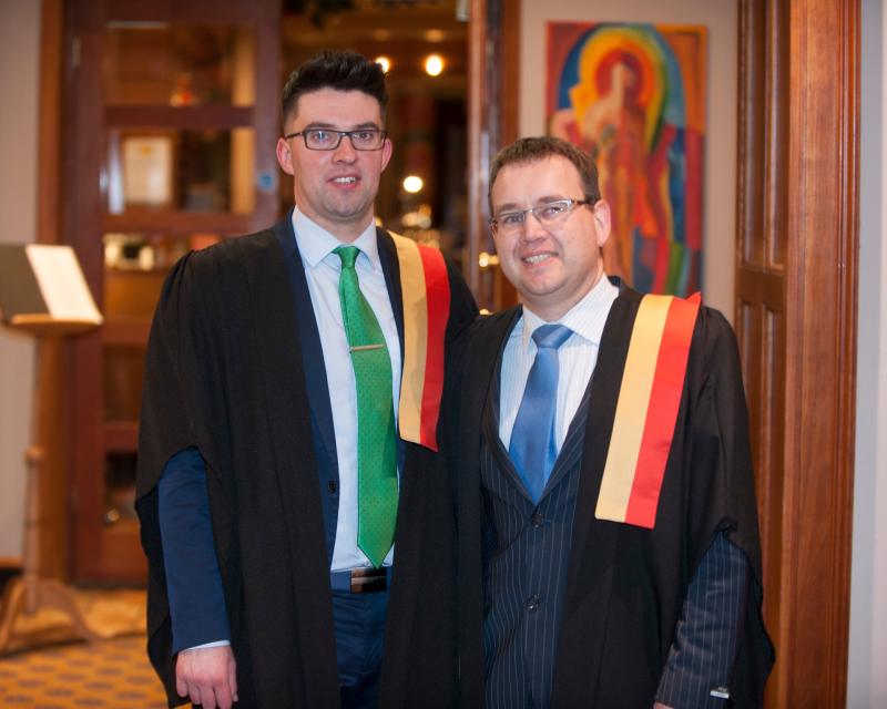 Kevin Duffy from Birr and Niall Brophy from Roscrea who were conferred as Members of Accounting Technicians Ireland 