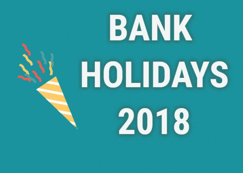 Here are all the dates for the eight bank holidays left in 2018