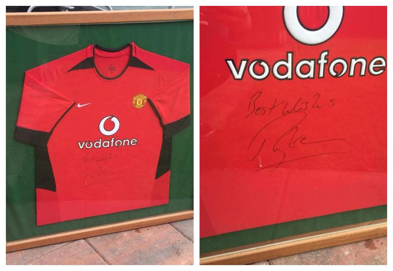 A chance to win a Manchester United jersey signed by Irish legend Roy Keane