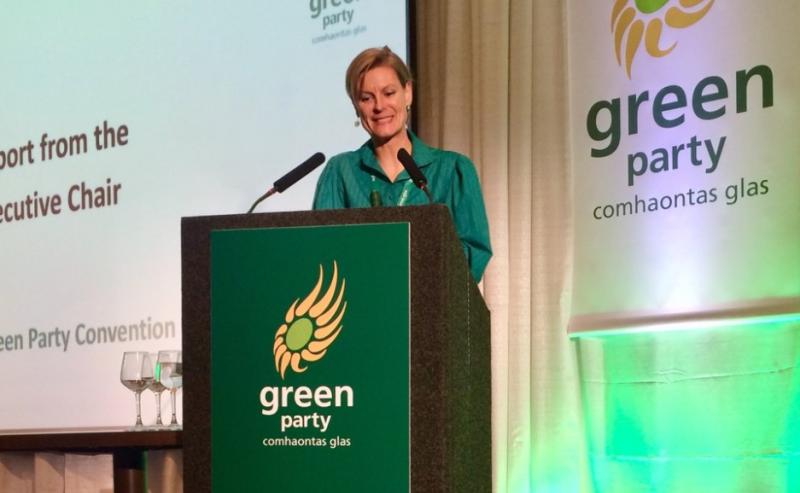 Laois-Offaly election candidate speaks at Green Party convention 