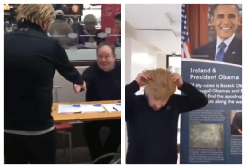 WATCH: Donald Trump takes over Barack Obama Plaza in Offaly