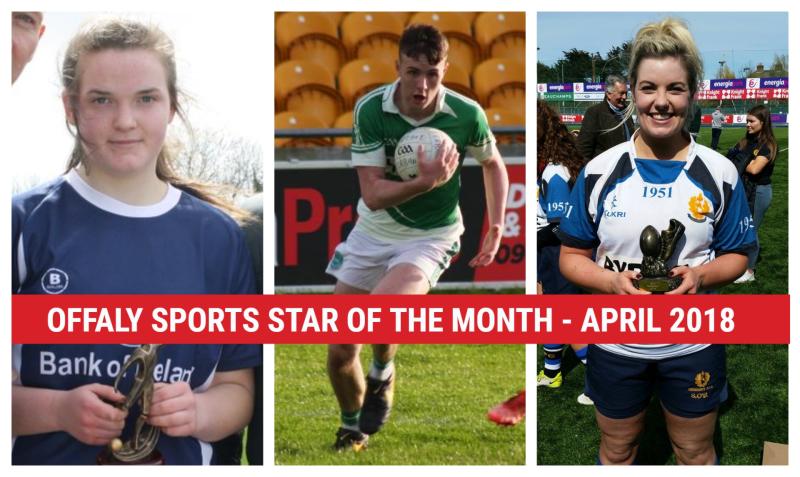 And the winner of the Offaly Sports Star of the Month vote for April is...
