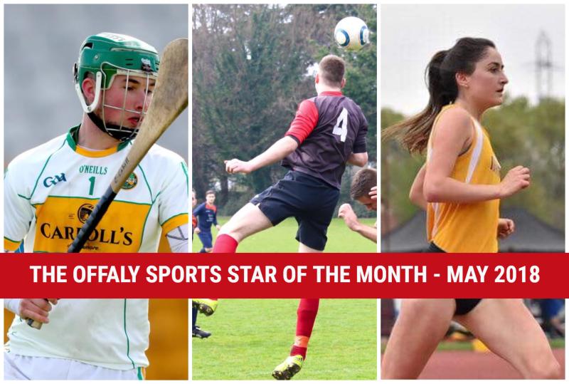 And the winner of the Offaly Sports Star of the Month award for May is...