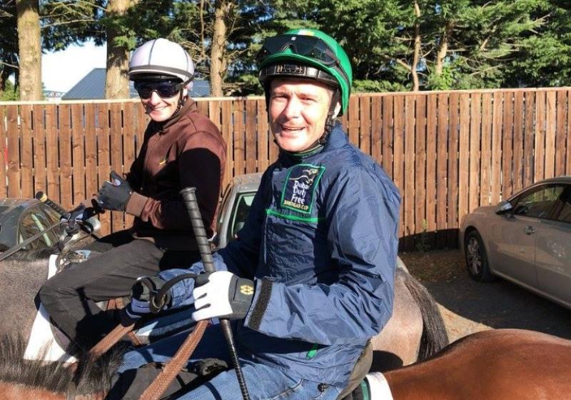 Offaly jockey Pat Smullen pictured back in the saddle amid health battle 