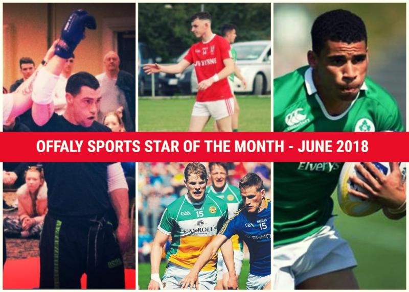 VOTE NOW - Choose the Offaly Sports Star of the Month for June 2018