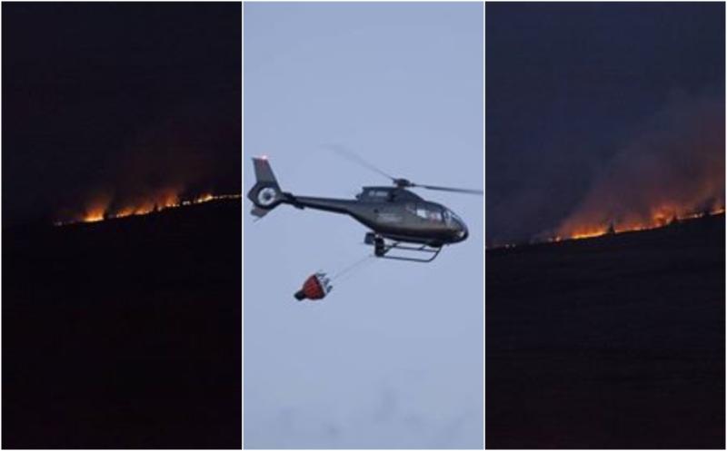 PICTURES: Fire lit up Slieve Bloom skyline overnight