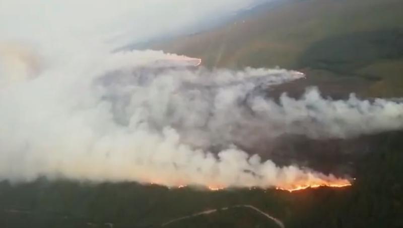 UPDATE: Offaly firefighters tackling 'biggest wildfire in the country' 