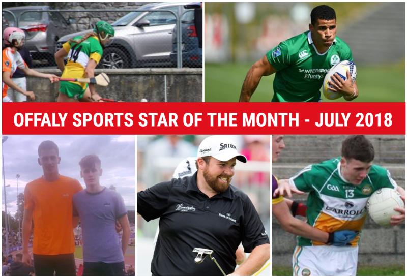 VOTE NOW: Choose the Offaly Sports Star of the Month for July 2018