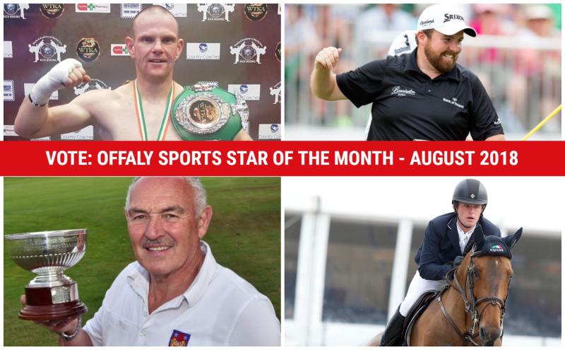 VOTE: Choose the Offaly Sports Star of the Month for August 2018