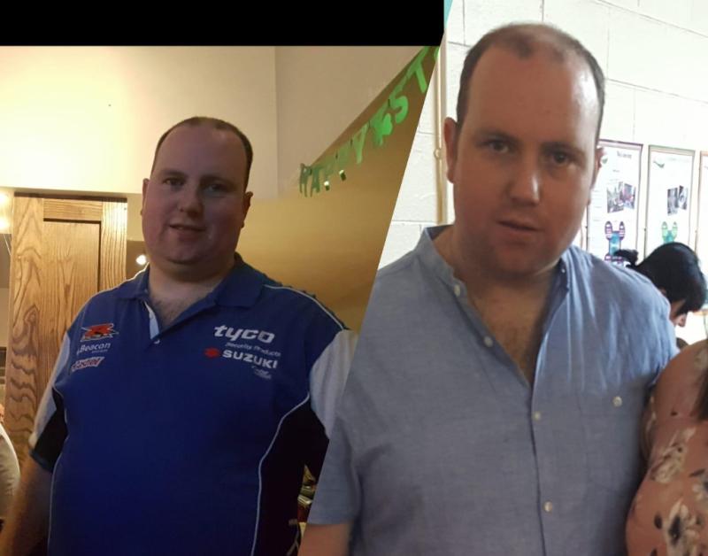 Offaly man loses incredible three stone in just three months