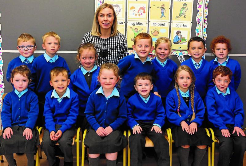 First day at school at Cloneygowan National School 