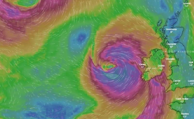 Met &Eacute;ireann issues first weather warning for Storm Callum