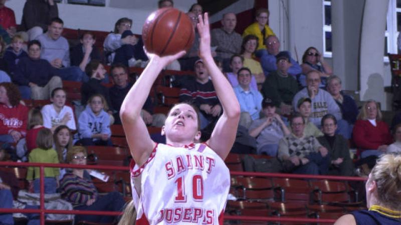 Susan Moran in action for St Joseph's