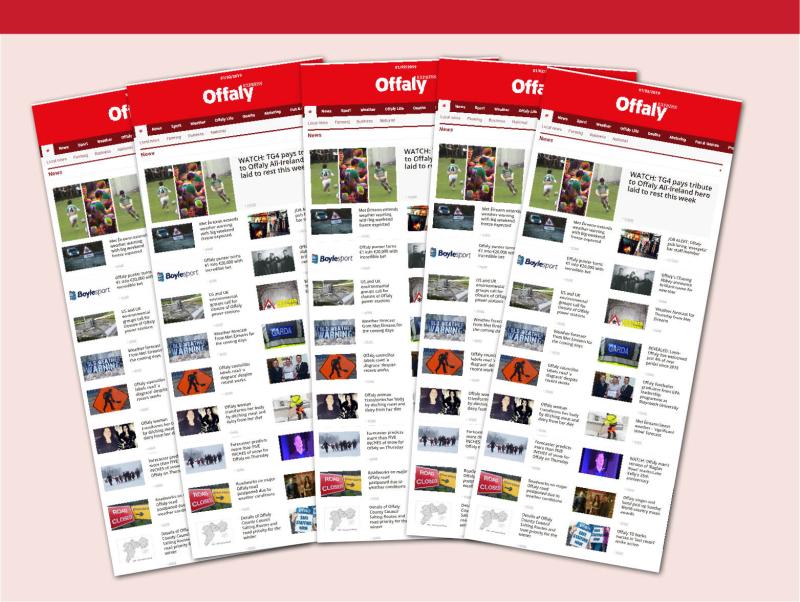 Offaly Express breaks five million website page views for first five months of 2019 