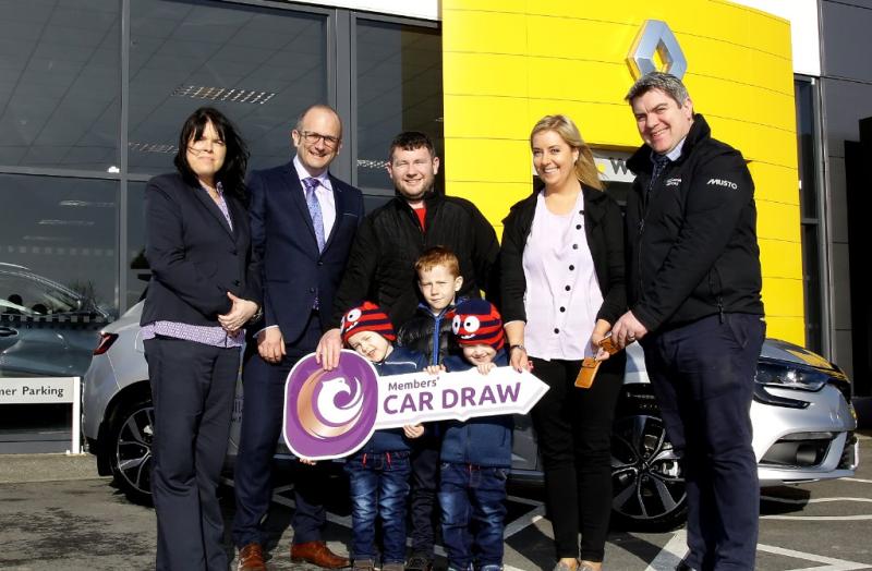 Local mother celebrates winning Tullamore Credit Union car draw