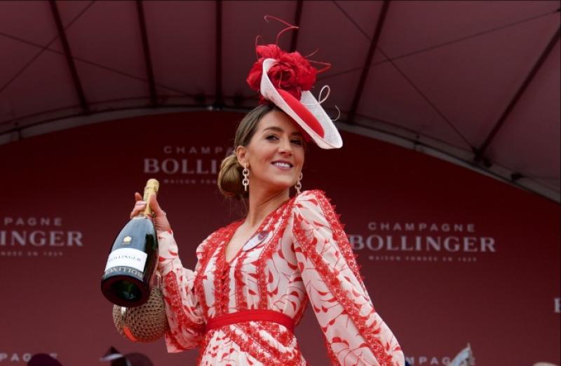 Longford's Kate Nally McCormack is crowned best dressed winner at Punchestown 2019