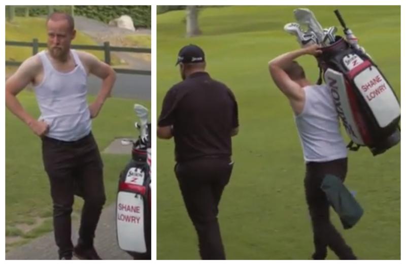 WATCH: What happened when Hardy Buck Owen Colgan caddied for Shane Lowry