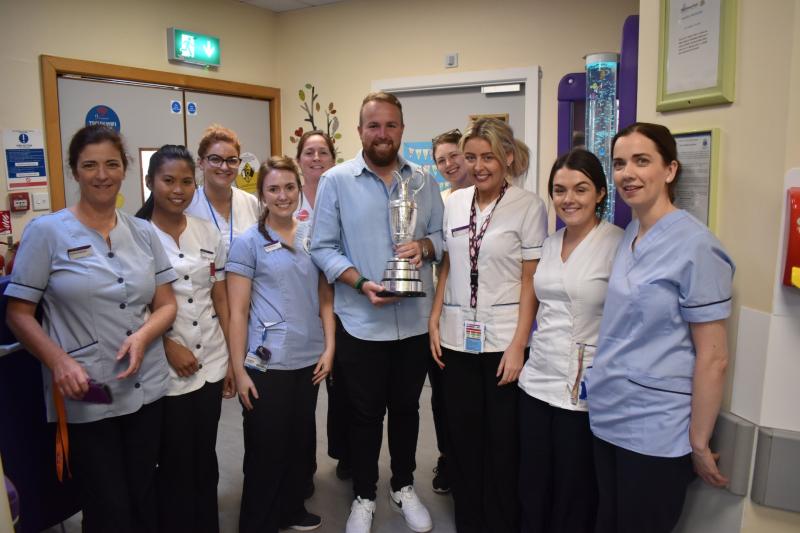 Open champions Shane Lowry continues victory tour with very special stop