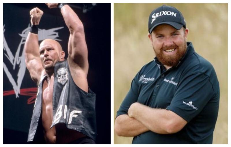WATCH: Shane Lowry crosses paths with wrestling legend Stone Cold Steve Austin