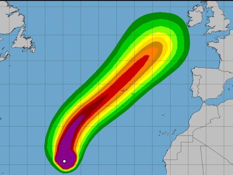 Latest model shows powerful Hurricane Lorenzo tracking towards Ireland 