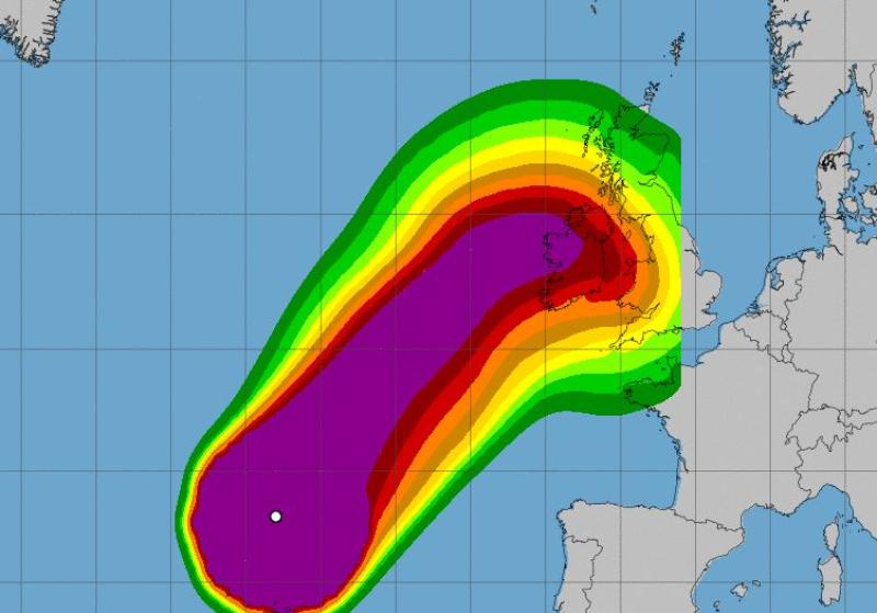 Lorenzo expected to be a 'strong extratropical cyclone' as it approaches Ireland