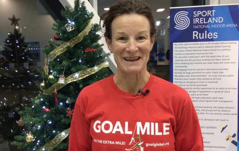 Sonia O’Sullivan calling on Offaly volunteers to organise a GOAL Mile