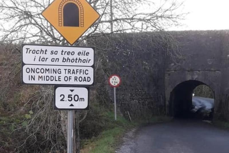 New signage installed at problematic Offaly tunnel
