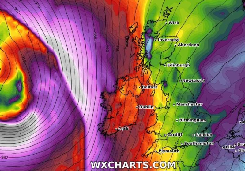 Weather Warning Storm Ireland