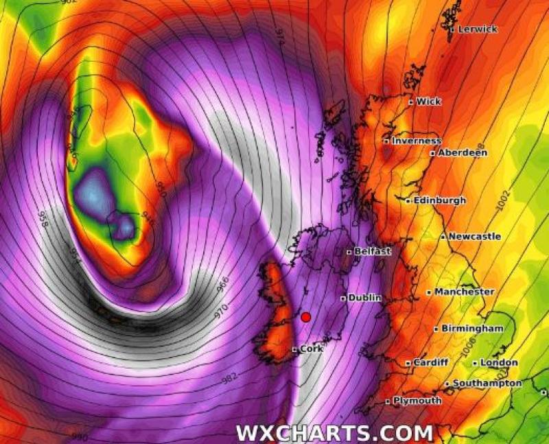 Weather Warnings Storm Brendan