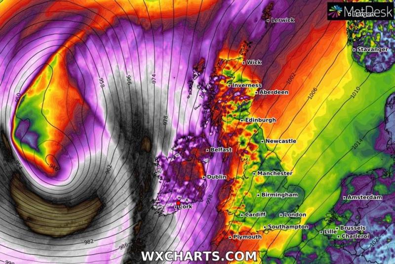 Forecaster warns of chance of Red Weather Warnings for Storm Brendan