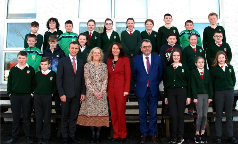Offaly school celebrates historic European official visit