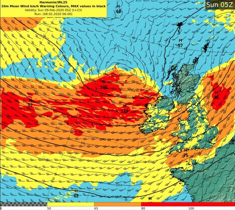 storm ciara weather met éireann forecast