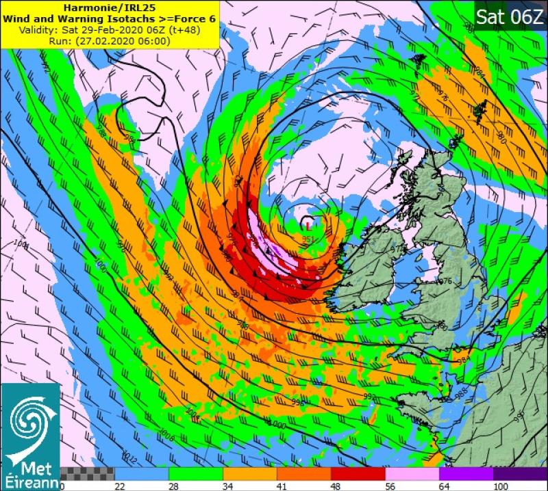 Met Éireann issues Status Red warning for two counties as Storm Jorge intensifies