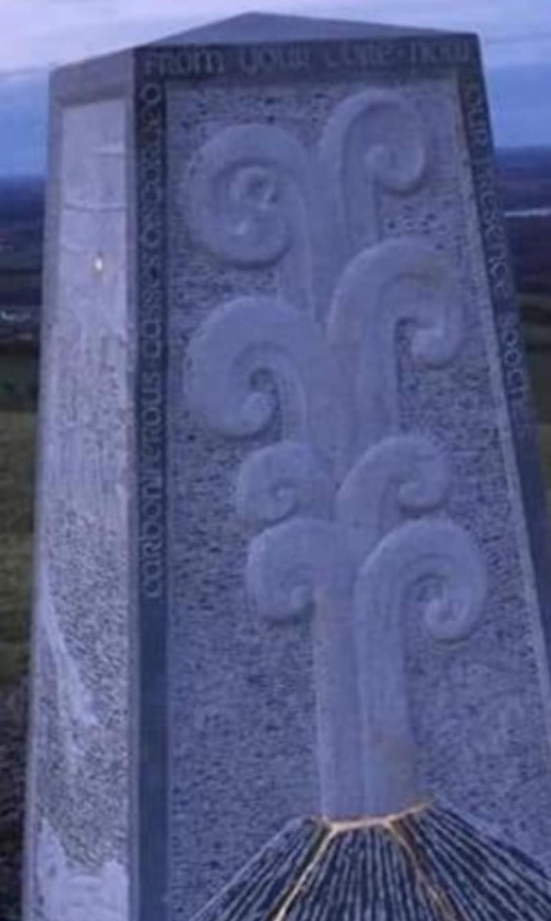 New monument placed on Croghan Hill
