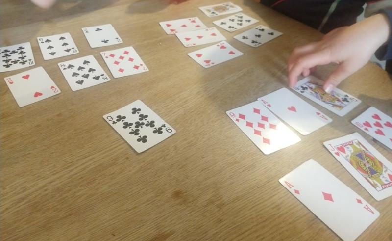 Playing cards, sorting jigsaws and watching it all unfold 