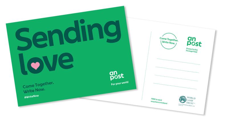 An Post are giving every household in Ireland a free postcard to send to a loved one as more people go into self isolation