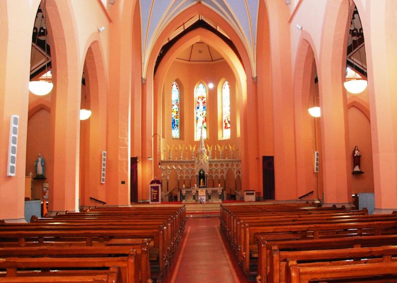 Mass at St Cronan's Church Roscrea now only via webcam or radio 