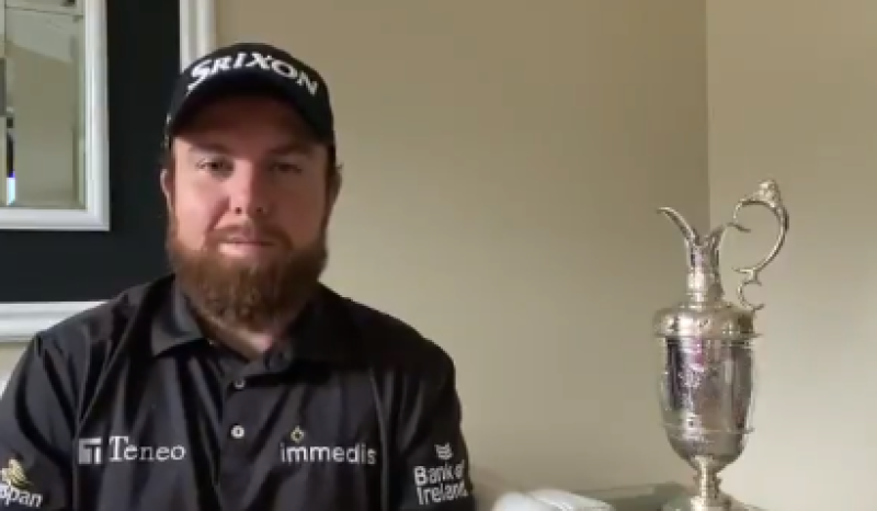 WATCH: Shane Lowry to keep Claret Jug for a second year as 2020 Open is cancelled