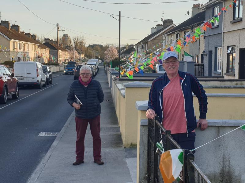 Tullamore street's colourful tribute to workers battling coronavirus