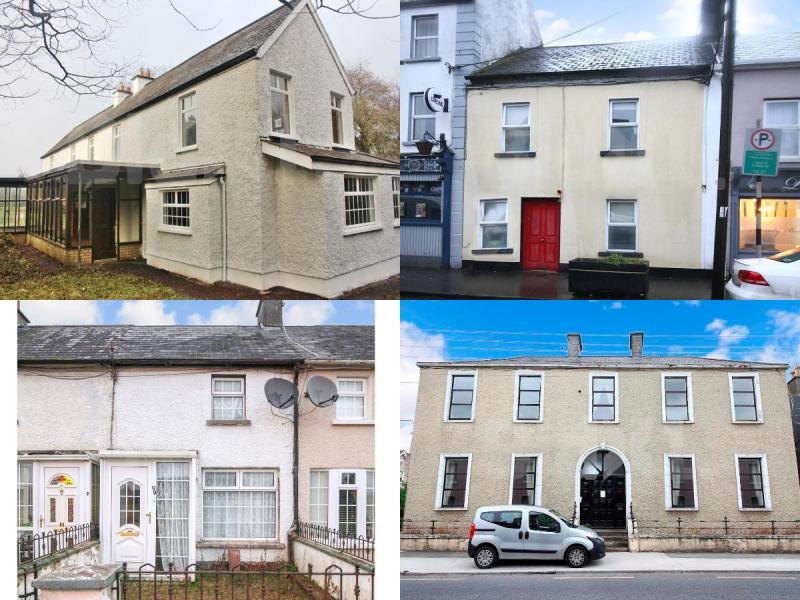 Four Offaly properties going up for auction on line